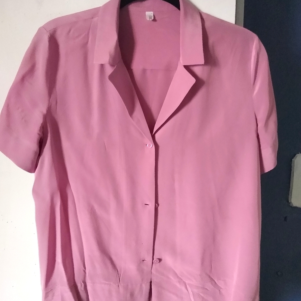 Lilysilk V Neck Half-Sleeve Silk Top